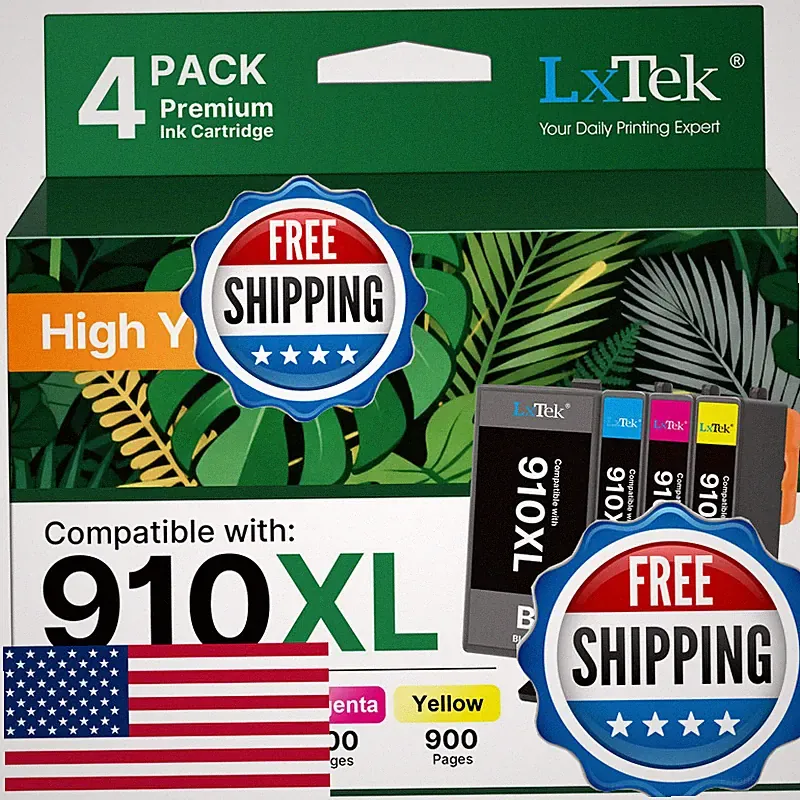 Lxtek 910Xl Ink Cartridges For Hp Printers Replacement For Hp 910Xl Ink