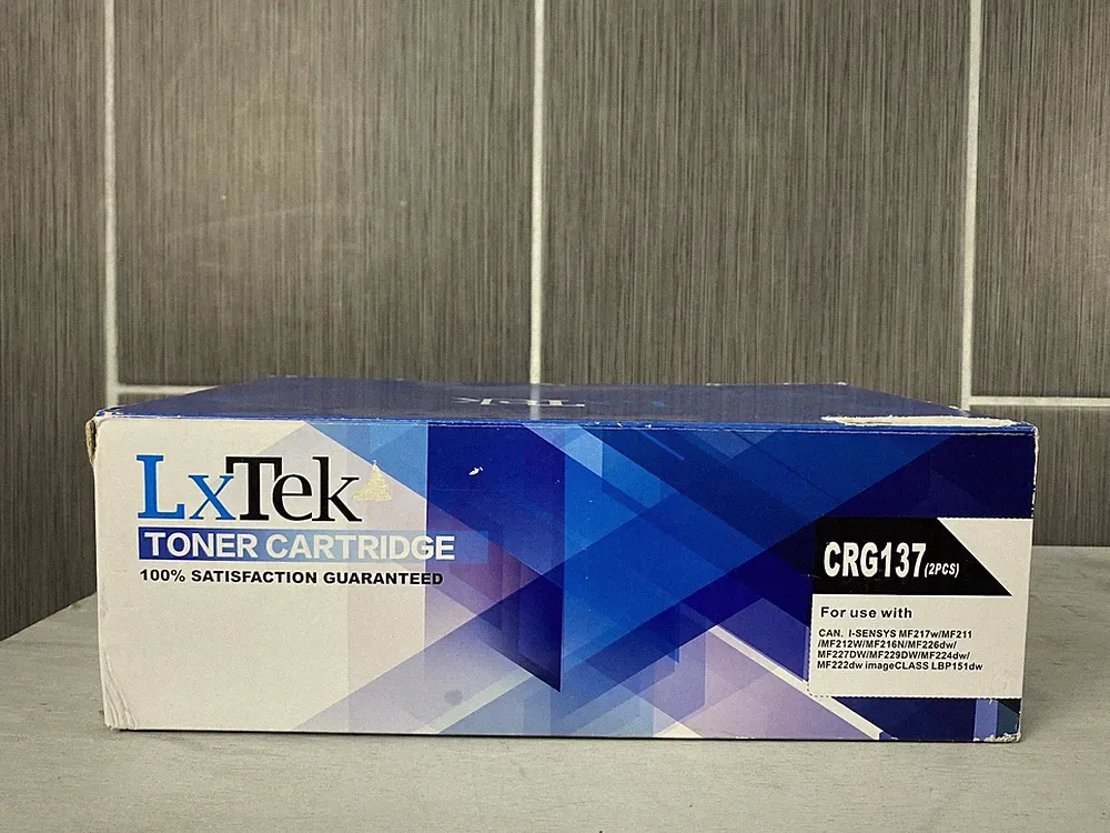 LxTek Black Toner Cartridge CRG137 2 pieces Printer Ink COMPATIBLE Canon Printer