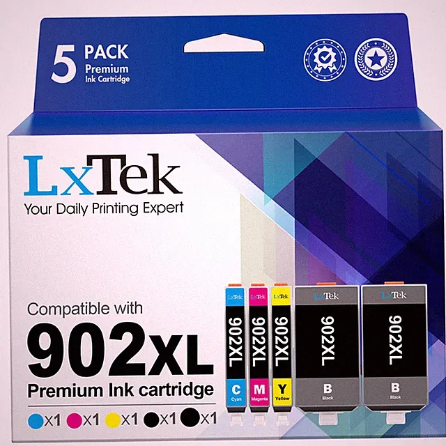 Lxtek Compatible 902 Xl Ink Cartridge Replacement For Hp 902Xl Ink Cartridges