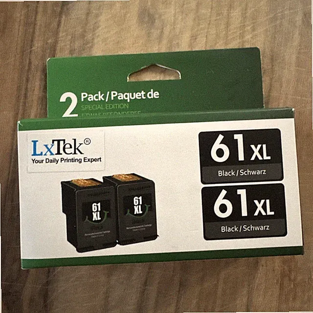 LxTek Ink Cartridge Replacement 2 pack 61XL Brand New